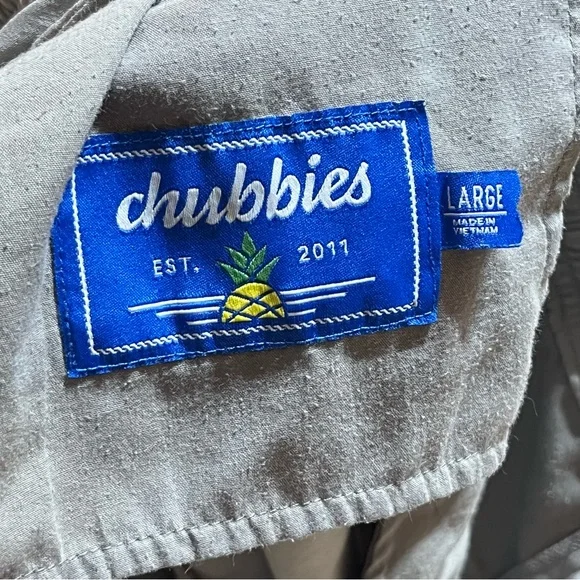 Chubbies Everywear Shorts Mens Large Grey 6 Inch Inseam Elastic Waist Casual  M - Picture 6 of 6